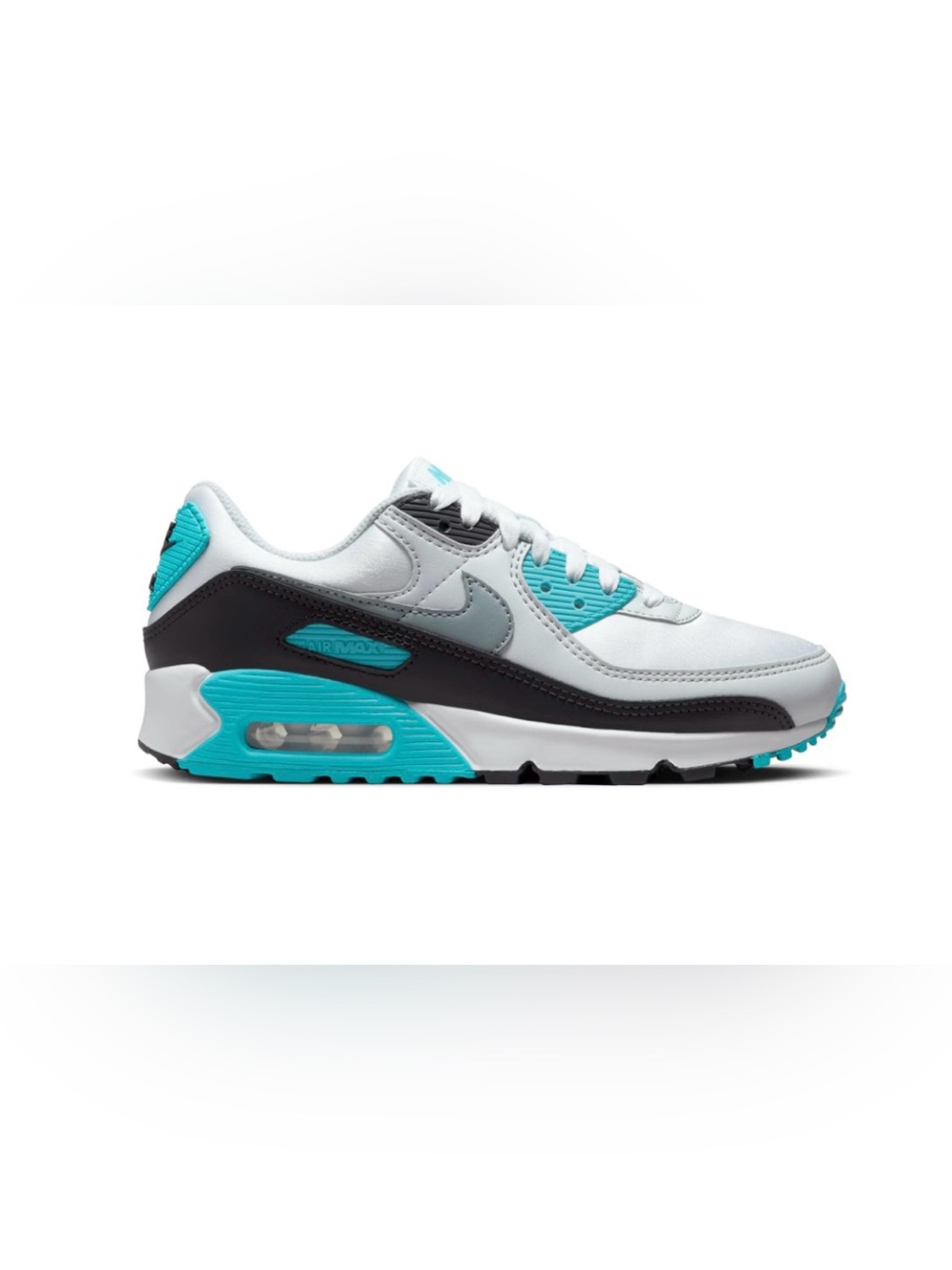 Nike Air Max 90 in White, Black & Teal size 7.5